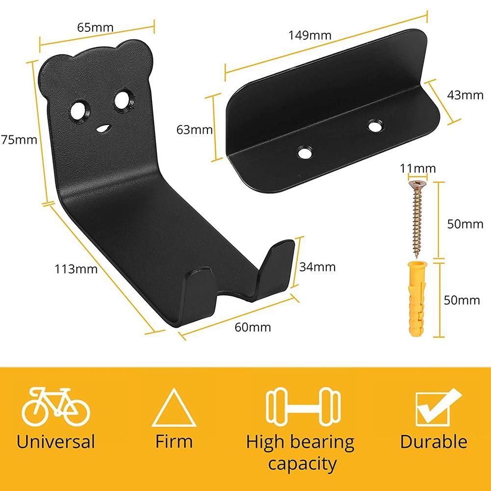 Bicycle Wall Mounts Storage Hanger Hook for Indoor Garage an