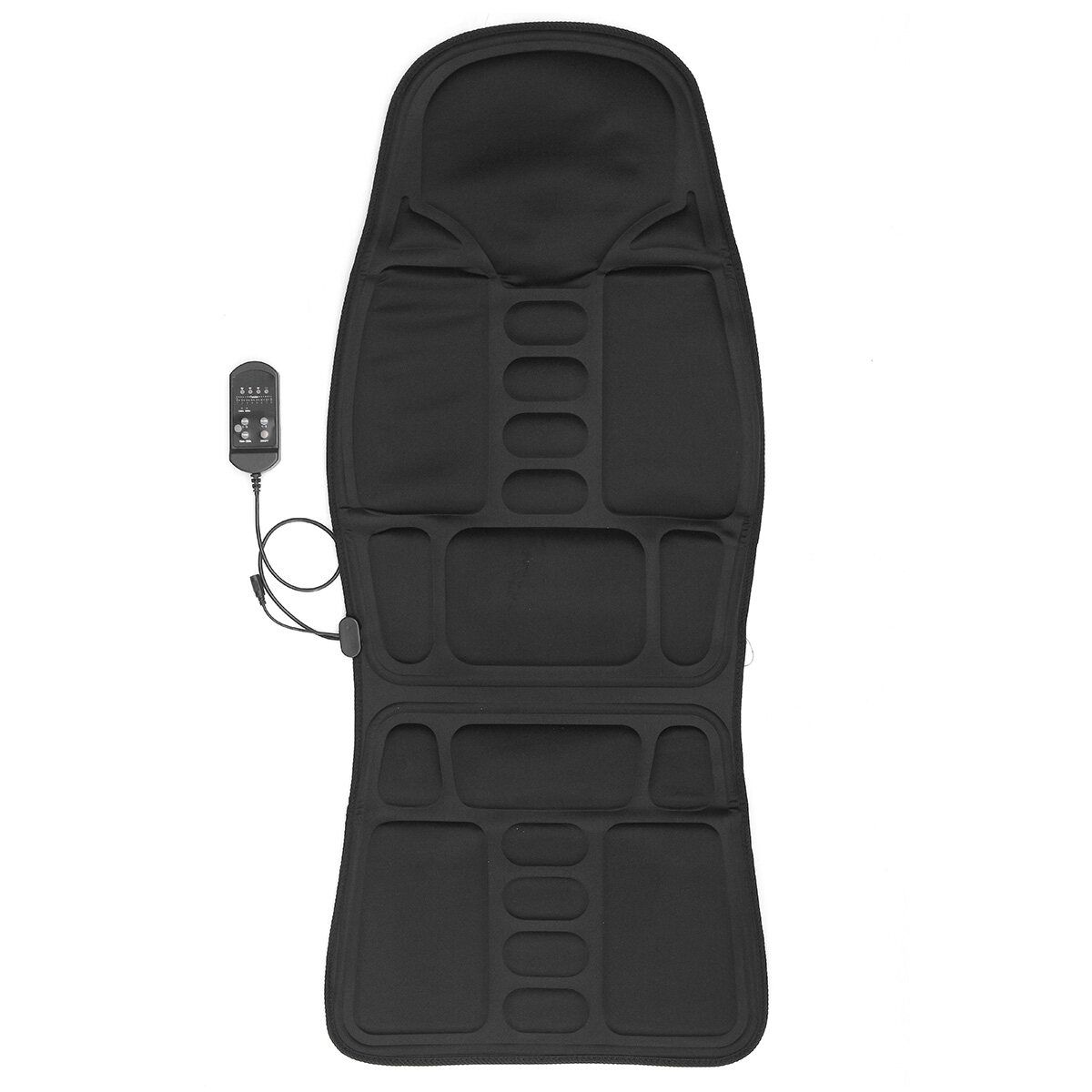Black Back Massage Chair Car SUV Heat Seat /Cushion Neck Pain Lumbar Pad, 8 Kinds Of Massage Modes, 3 Kinds Of Strength,Suitable For Car\Office\Home