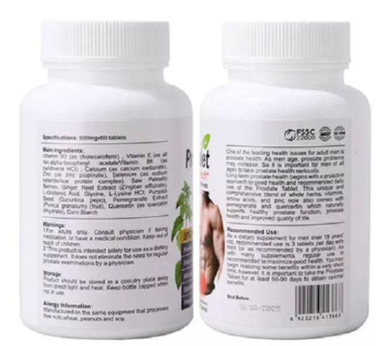 Prostate Tablet With Saw Palmetto For Prostate Health, Frequent & Painful Urination