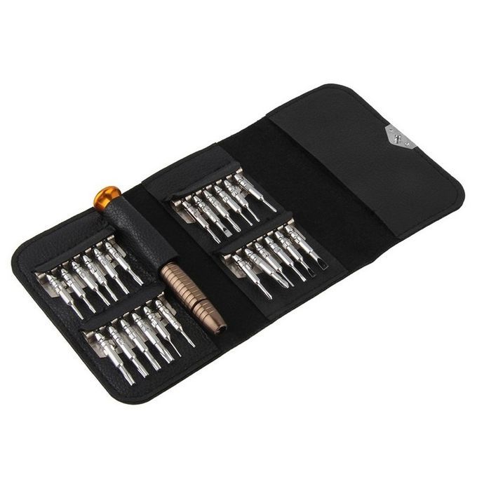 25 In 1 Torx Screwdriver Repair Tool Set For IPhone Cellphone Tablet PC Black