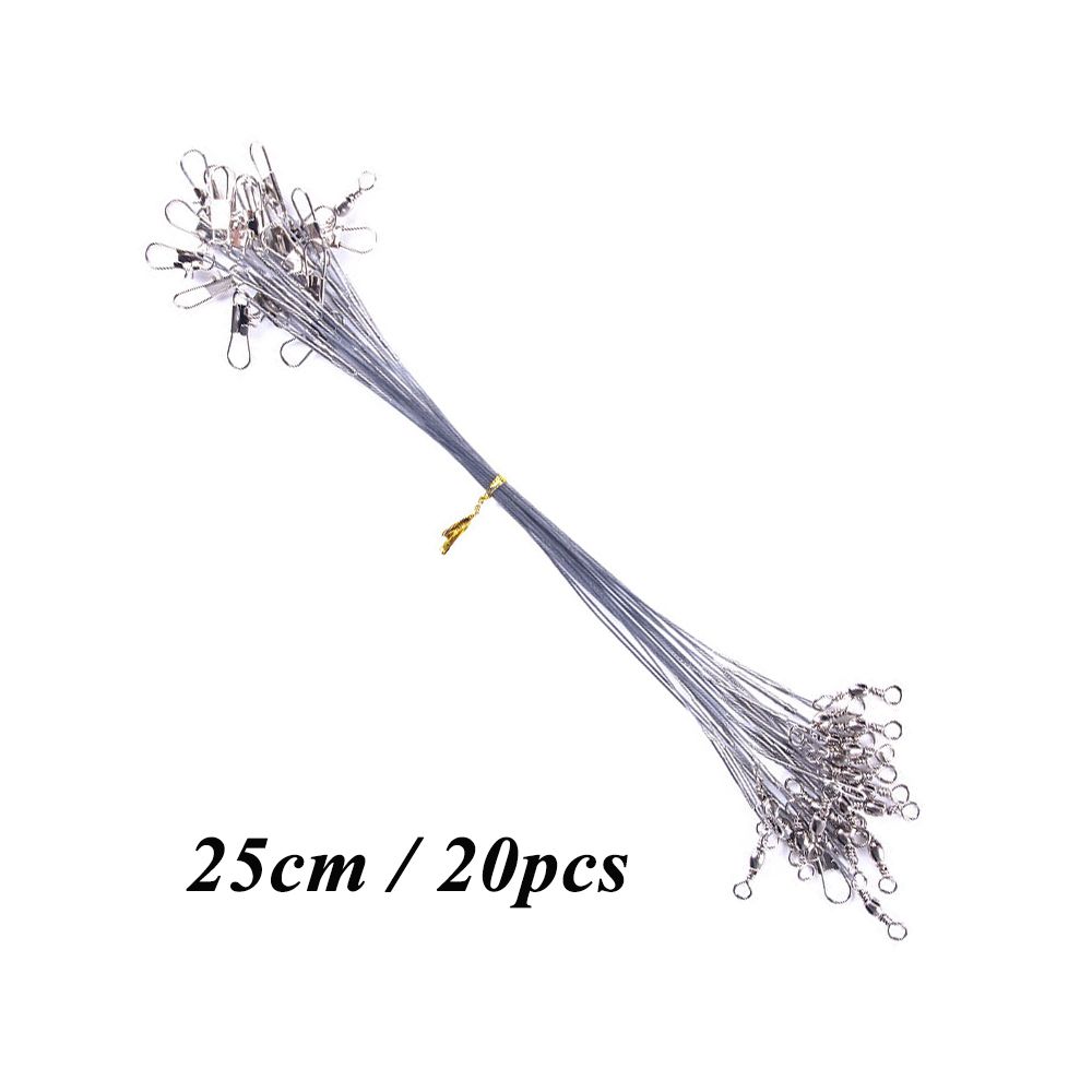 Accessory Leash Swivel Line 10/15/20/30cm Fishing Wire Fishing With 20pcs/lot Steel Anti-bite Olta Colors Leadcore 3 Leader