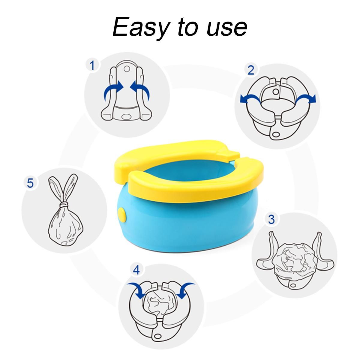 Portable Travel Foldable Baby Toilet Trainer Toddler Kid Potty Urinal Training Seat