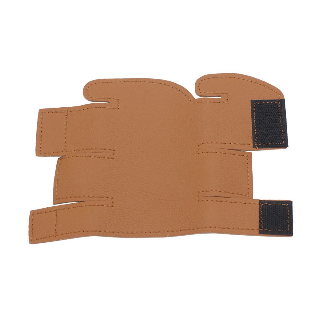 Brown Protection Custom Faux Leather Cover Valve Guard For Trumpet