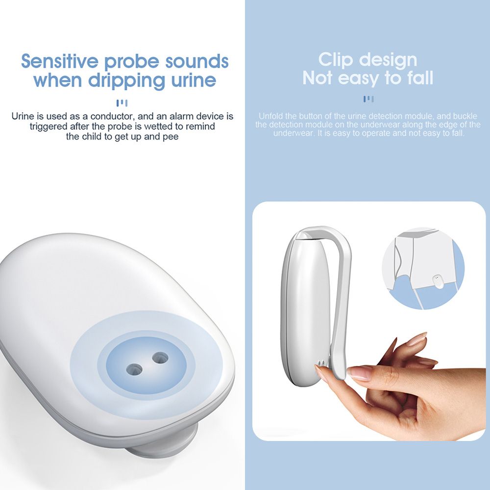 Wireless Bedwetting Alarm Pee Alarm With Receiver & Clip-on