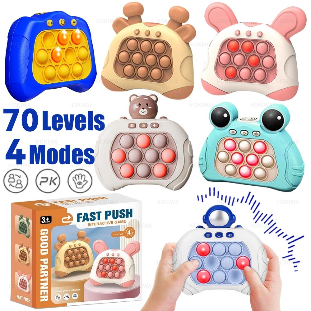 Electronic Quick Push Pop Game Handheld Console Gift Kids