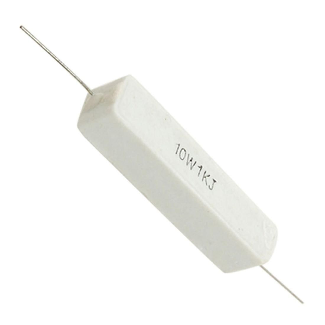 10 Pcs 1K Ohm 5% Ceramic Cement Power Resistor 10W