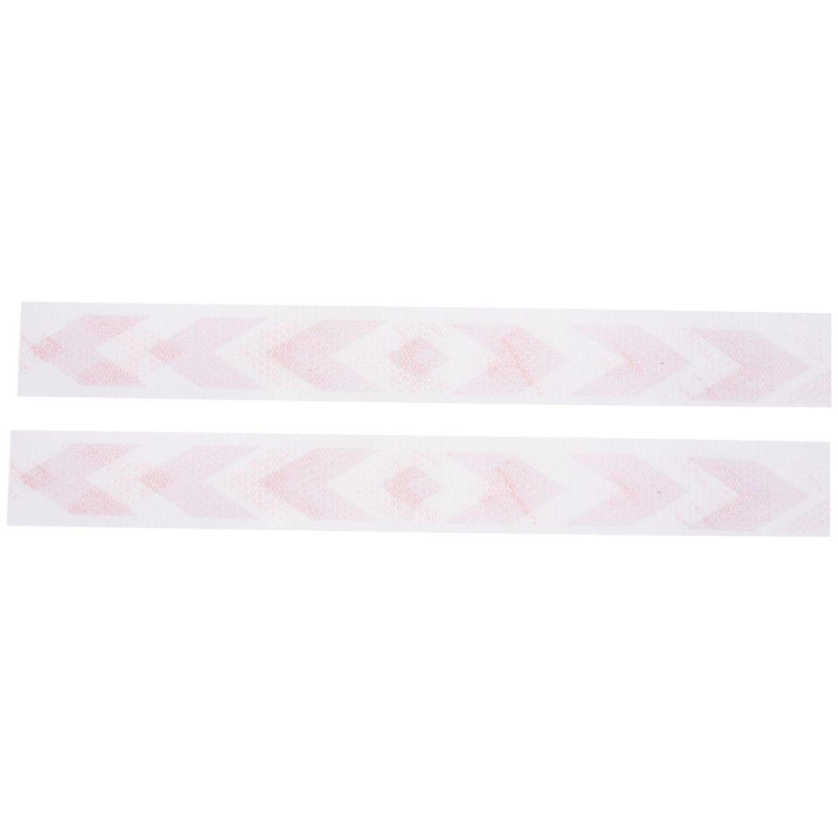 Car Warning Signal Truck Reflective Self-adhesive Tag Red Silver with Arrows in Rectangular Shape Reflective Plastic 2 Pieces