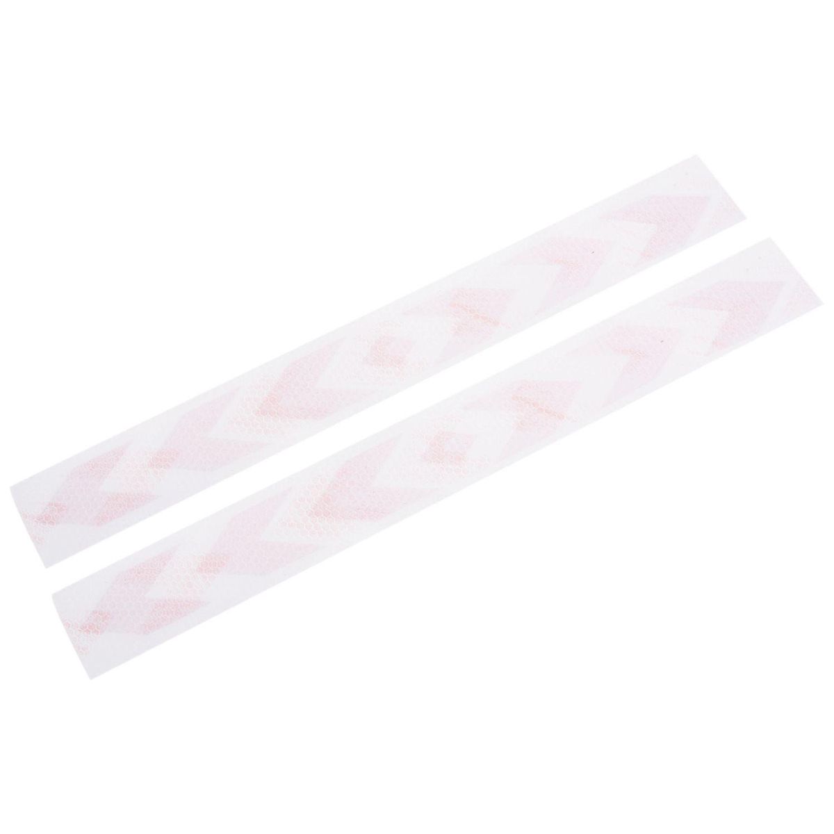 Car Warning Signal Truck Reflective Self-adhesive Tag Red Silver with Arrows in Rectangular Shape Reflective Plastic 2 Pieces