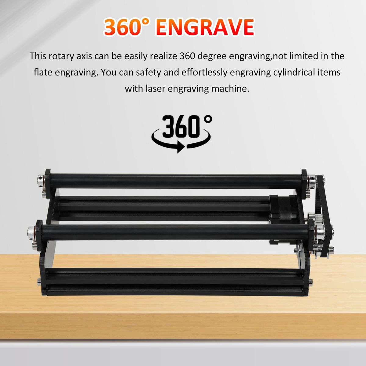 Rotary Axis All-Metal Rolling Rotating Shaft Suitable for All Engraving Machines