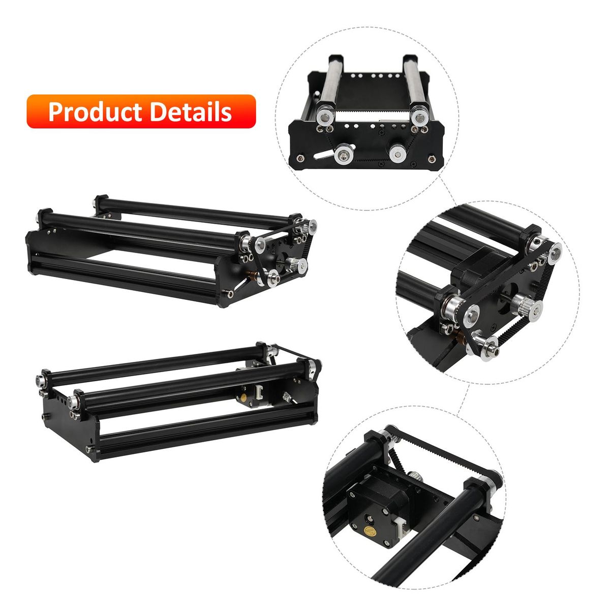 Rotary Axis All-Metal Rolling Rotating Shaft Suitable for All Engraving Machines