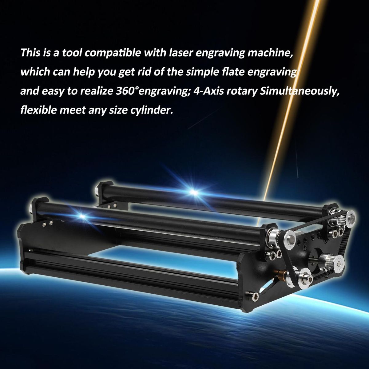 Rotary Axis All-Metal Rolling Rotating Shaft Suitable for All Engraving Machines