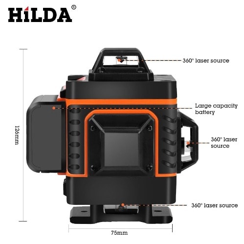 Hilda 16 Lines 4d Green Laser Level With Tripod Stand