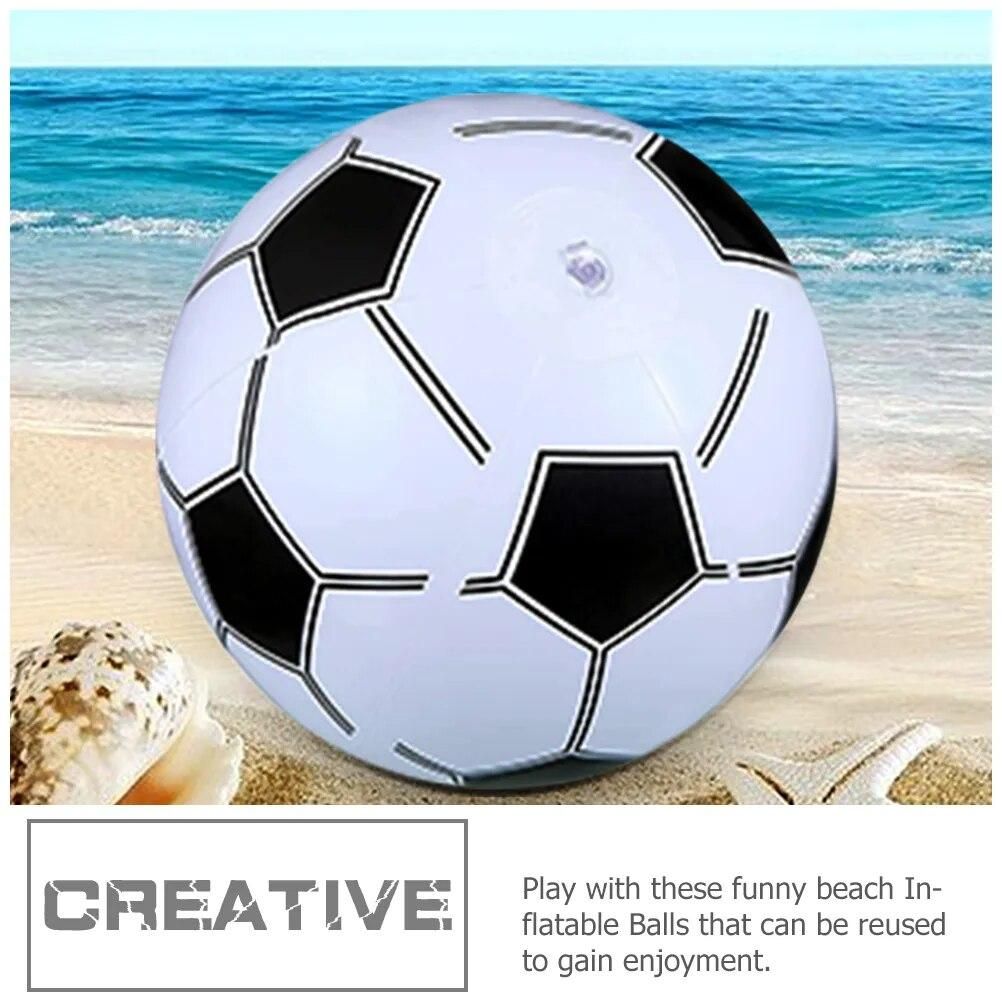 3 Pcs Beach Soccer Inflatable Balls Football Giant Float Water Pvc Games Toys Pool Party Bulk Mini