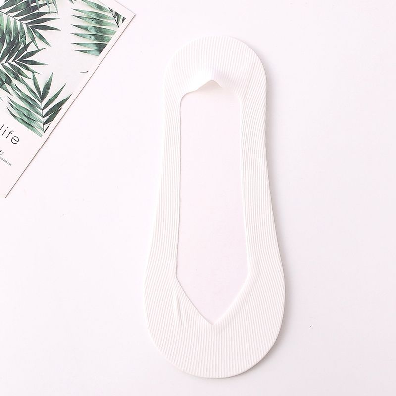 4 Pairs Ladies Summer Thin Seamless Sock Slippers Silicone - Mix Color