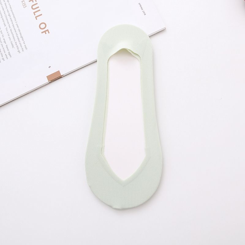 4 Pairs Ladies Summer Thin Seamless Sock Slippers Silicone - Mix Color