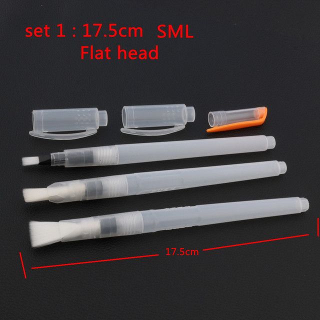 High Quality 3pc Set Paint Brush Water Color Brush Pen Soft