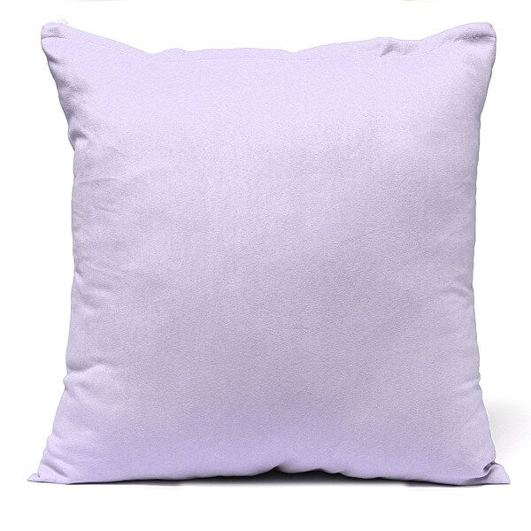 Pure Suede Fashion Sofa Car Room Decor Cushion Cover Throw Pillow Case Violet