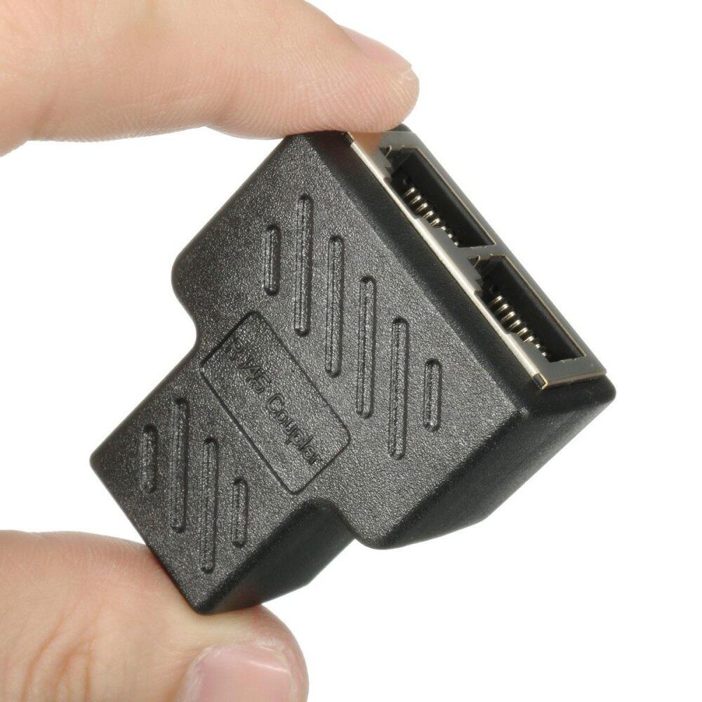 5pcs 1 To 2 Port RJ45 LAN Ethernet Network Connector Splitter Extender Adapter Plug