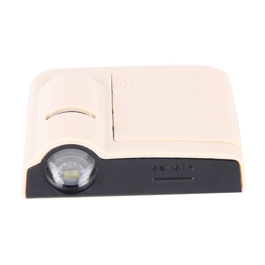 2 PCS LED Ghost Shadow Light, Car Door LED Laser Welcome Decorative Light, Display Logo For Audi Car Brand(Khaki)