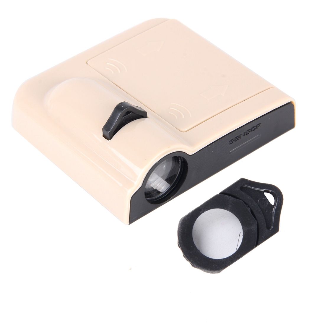 2 PCS LED Ghost Shadow Light, Car Door LED Laser Welcome Decorative Light, Display Logo For Audi Car Brand(Khaki)