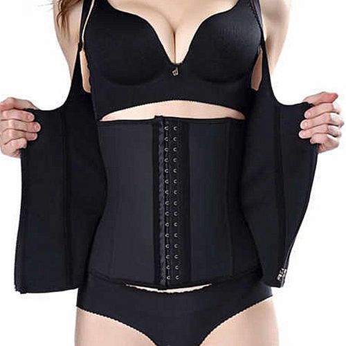 Women Underbust Corset Waist Trainer Cincher Adjustable Straps Body Shaper Vest