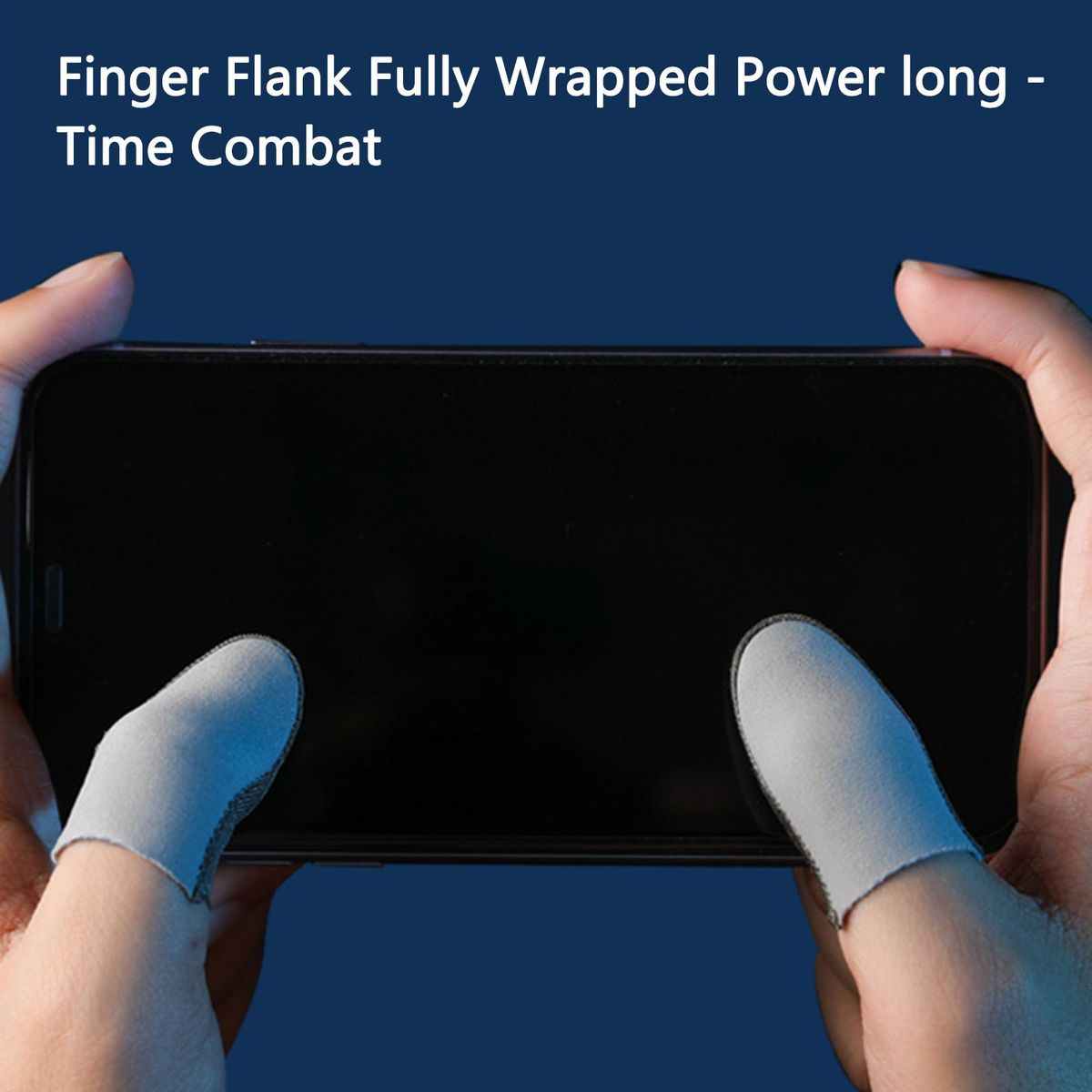 2Pcs Gaming Finger Thumb Protector Gaming Finger Sleeves Grey