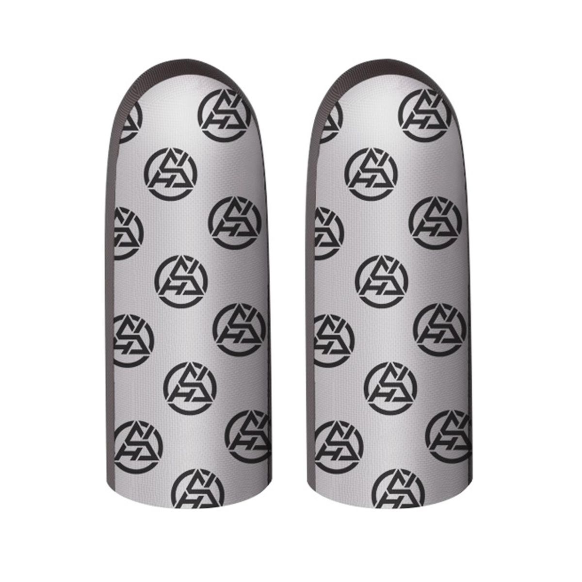 1 Pair Gaming Finger Covers Durable Fiber Video Gaming Finger Sleeves Grey