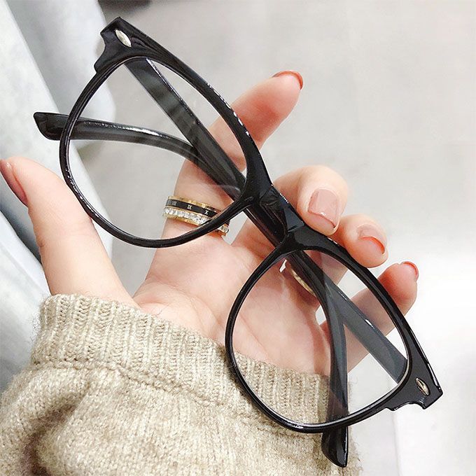 Transparent Computer Eyeglasses -White