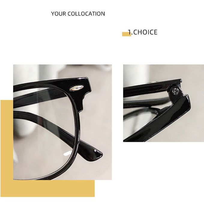 Transparent Computer Eyeglasses -White