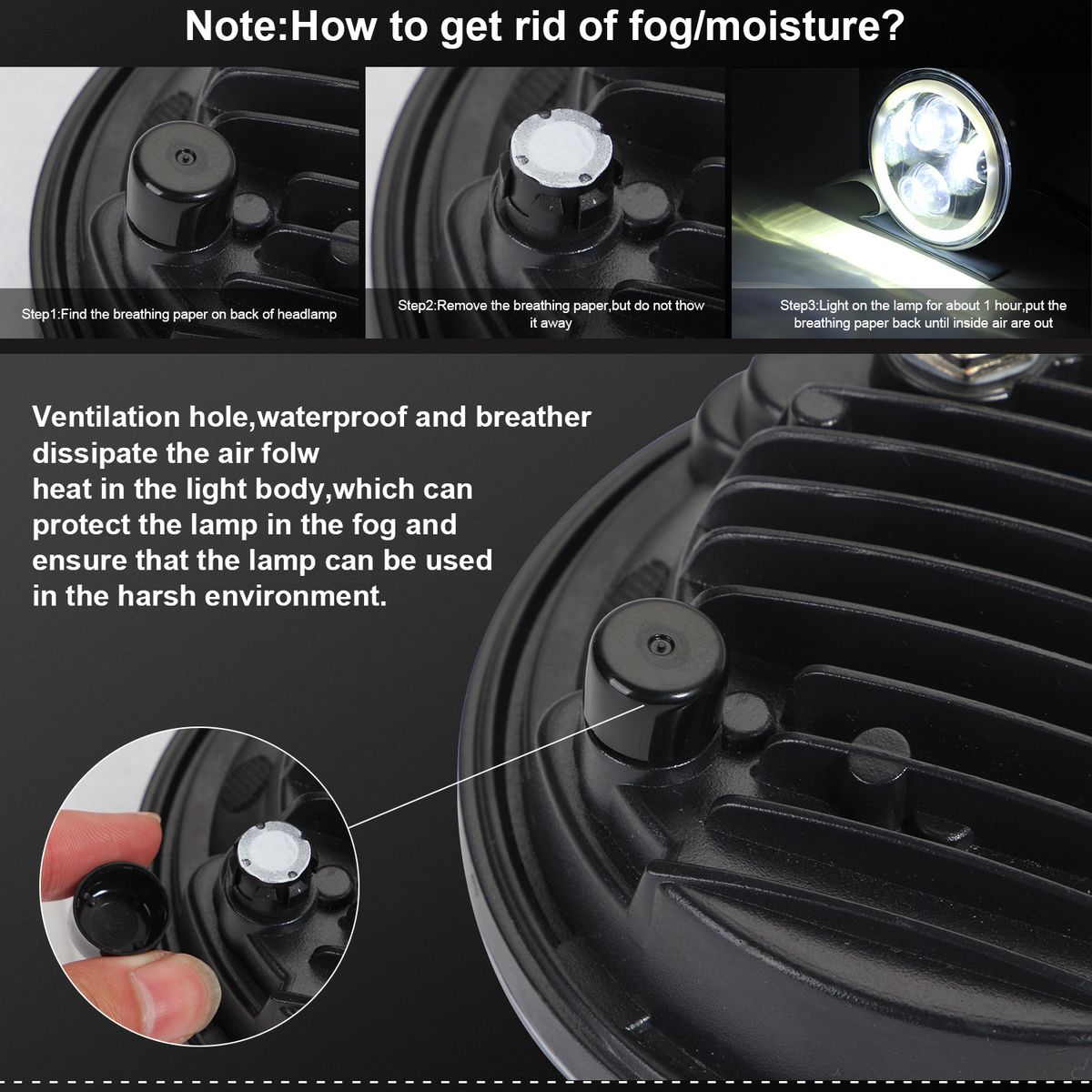 5.75 Inch LED Headlight Motorcycle Projector Headlamp Super