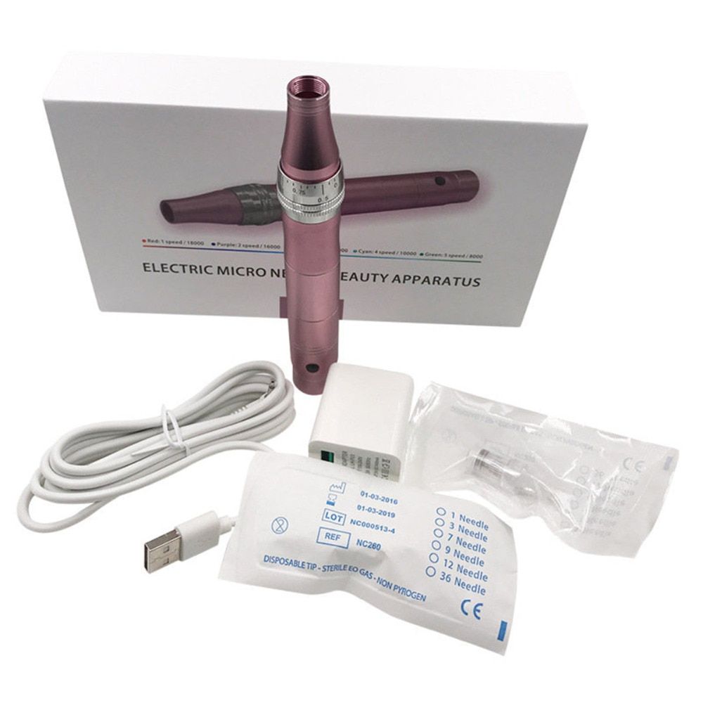 Electric Derma Pen Wireless Skin Care Machine Device Professional Microblading Microneedles Gun Derma Mesotherapy Scar Removal