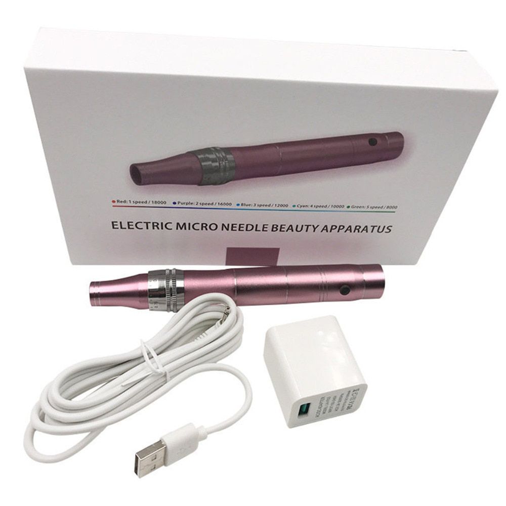 Electric Derma Pen Wireless Skin Care Machine Device Professional Microblading Microneedles Gun Derma Mesotherapy Scar Removal