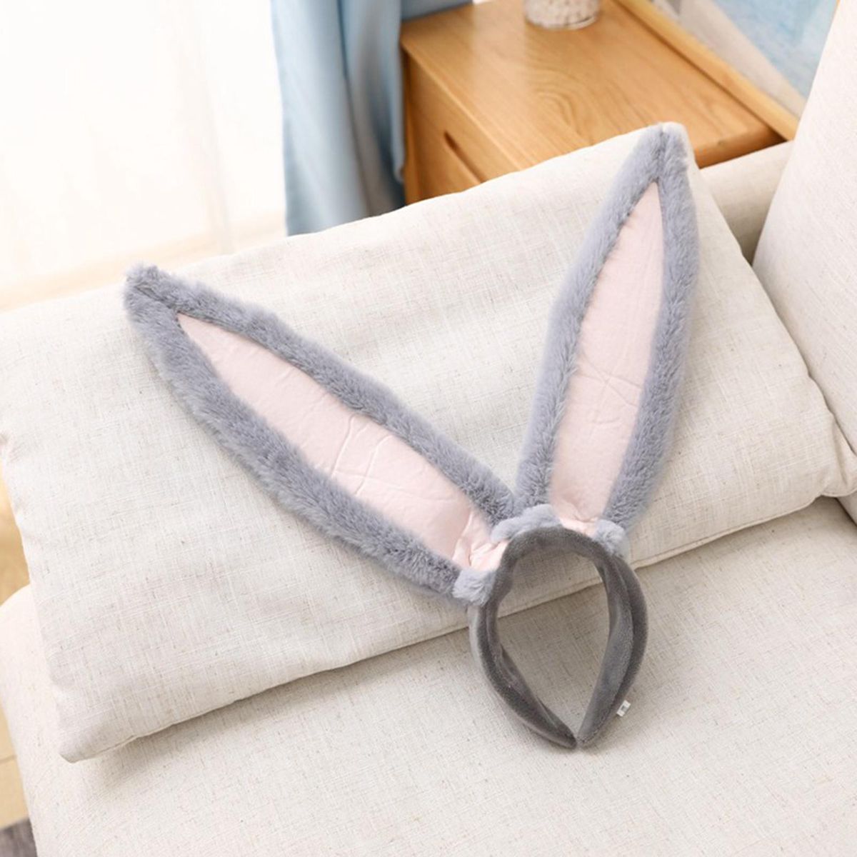 Bunny Headband Halloween Headwear Costume Accessories Grey