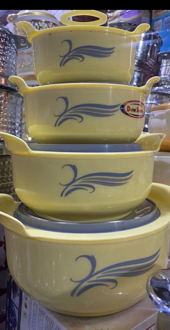 Insulated Serving Food Flask - 4 Piece Set