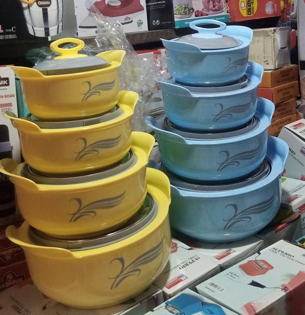Insulated Serving Food Flask - 4 Piece Set