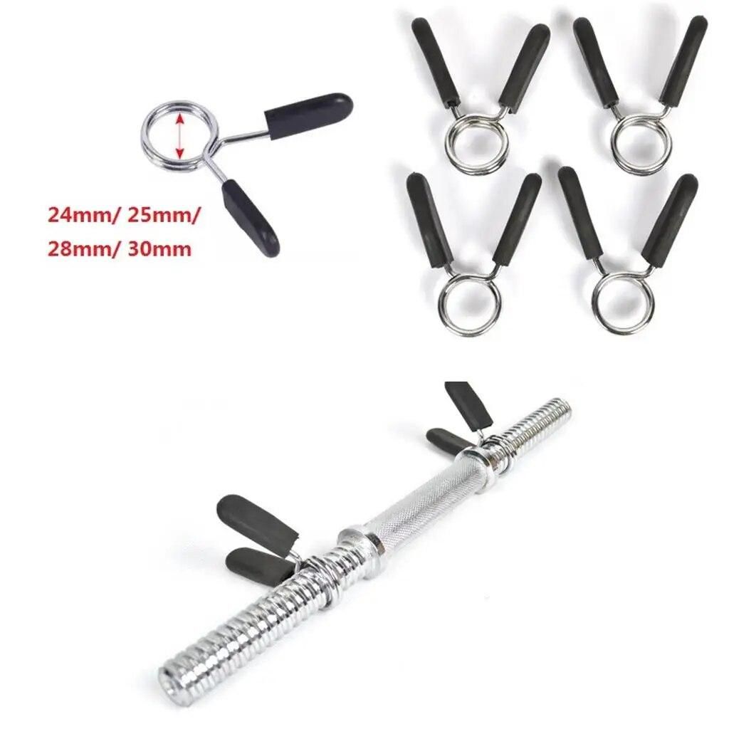 4Pcs 25mm Barbell Spring Clip Collars Clamps For  Weightlifting