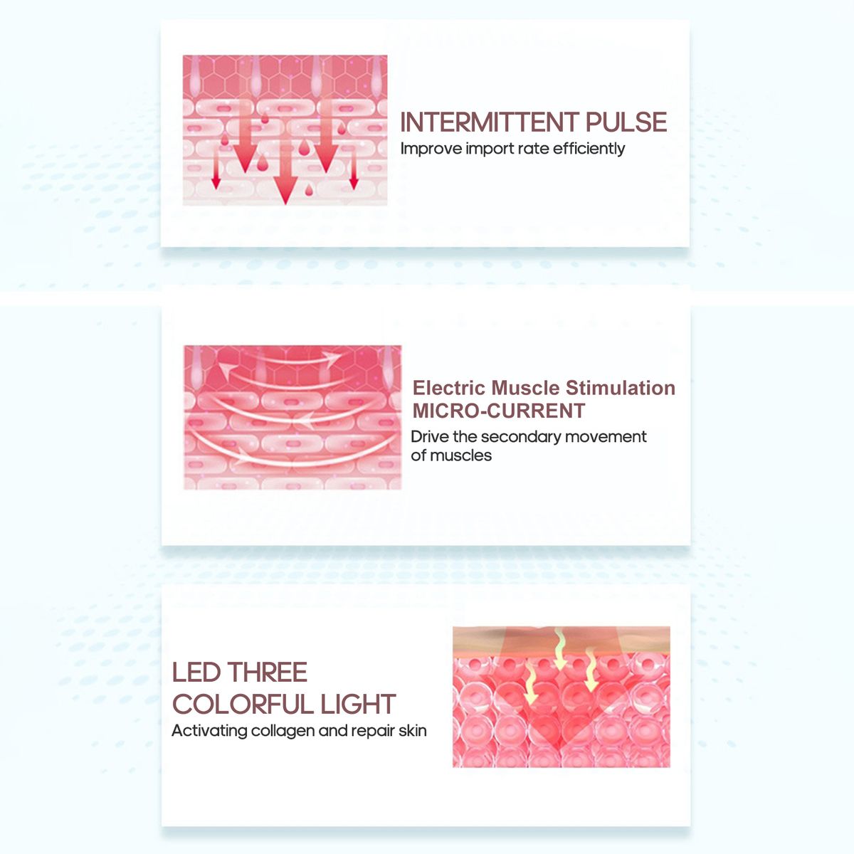 Hot & Cold Pulse Beauty Device With Base