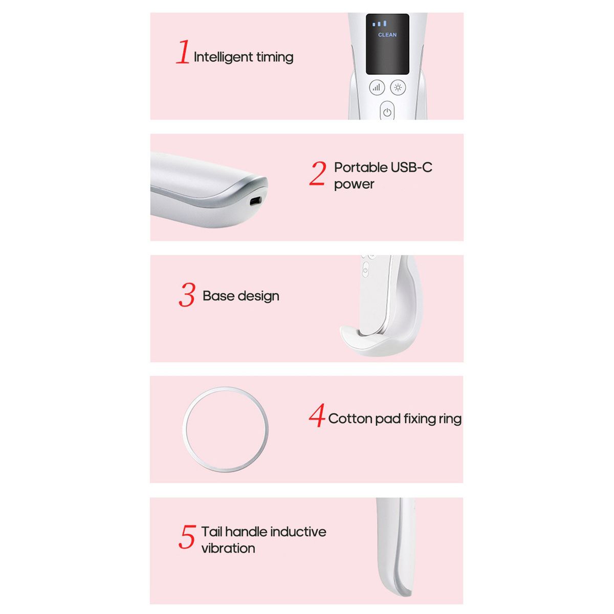 Hot & Cold Pulse Beauty Device With Base