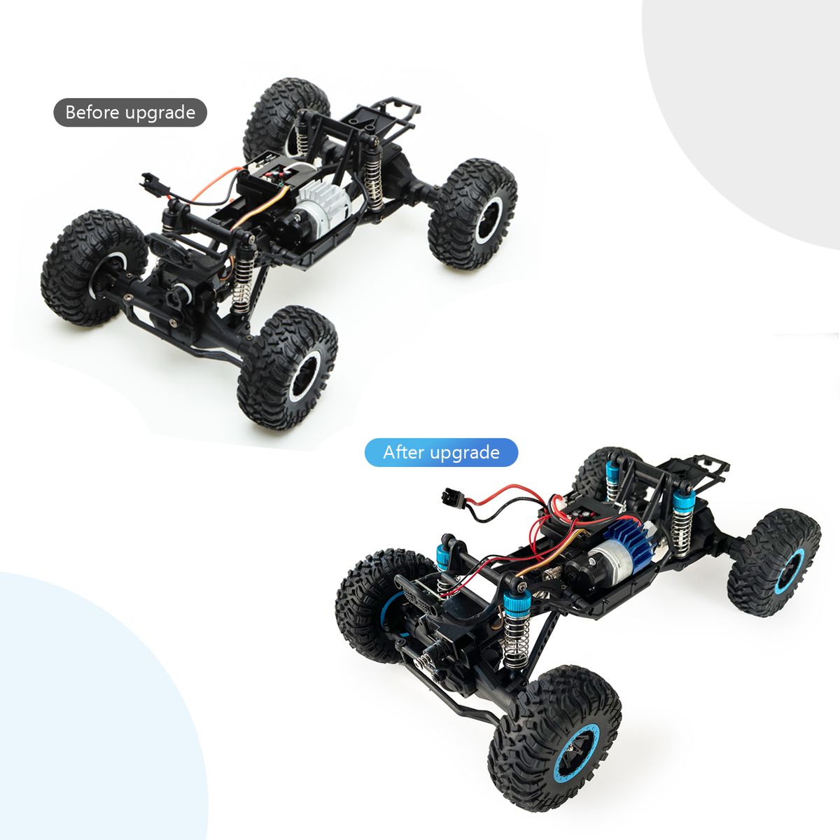 4pcs Alloy Shock Absorber And Alloy Drive Shaft Upgrade For