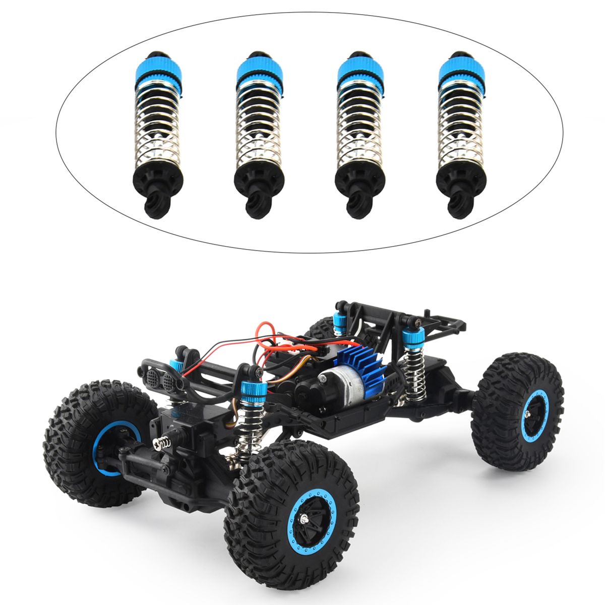 4pcs Alloy Shock Absorber And Alloy Drive Shaft Upgrade For