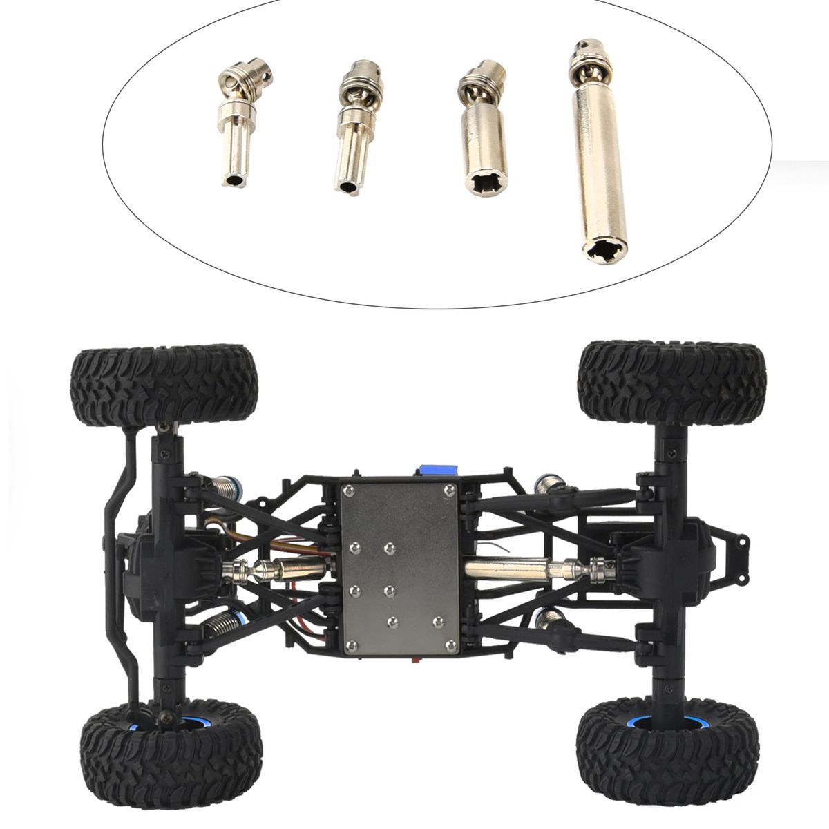 4pcs Alloy Shock Absorber And Alloy Drive Shaft Upgrade For
