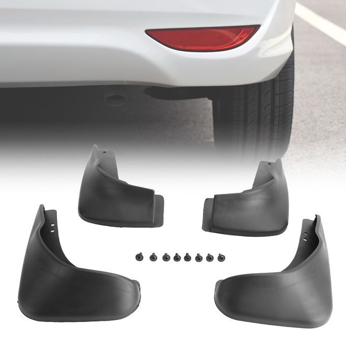 4Pcs LB-SY-515 Auto Splash Guards Mudguards Mud Flaps-Black