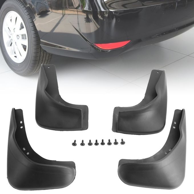 4Pcs LB-SY-515 Auto Splash Guards Mudguards Mud Flaps-Black