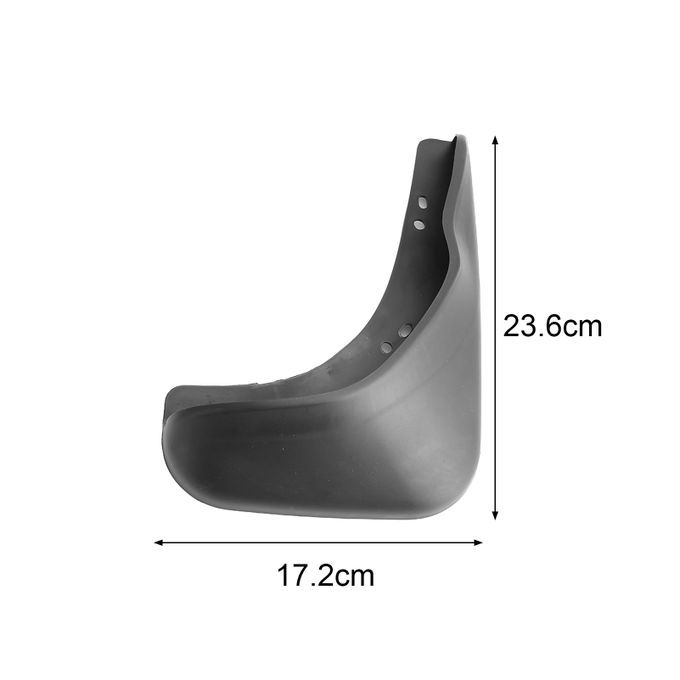4Pcs LB-SY-515 Auto Splash Guards Mudguards Mud Flaps-Black