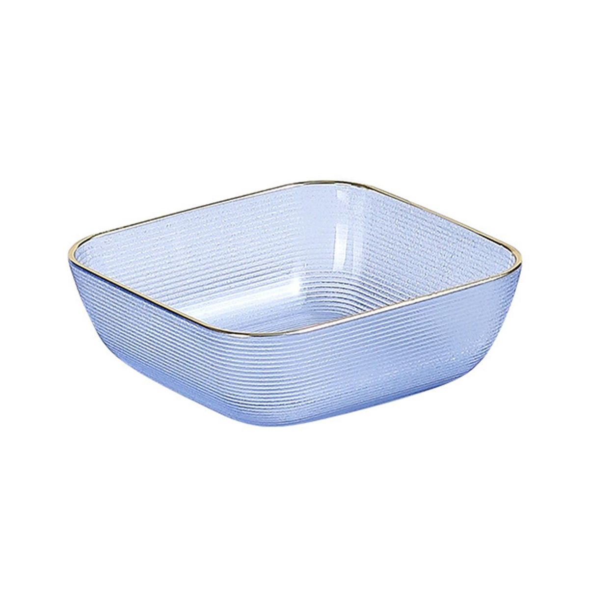 Stackable Non-slip Fruit Dish Space-saving Plate for Dipping Sauce Blue