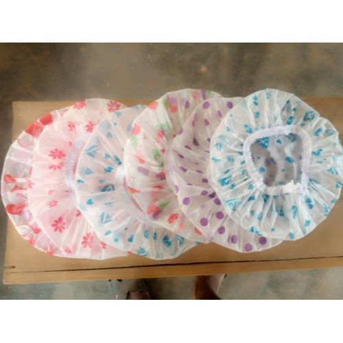 6 Pieces Of Re-usable Shower Caps