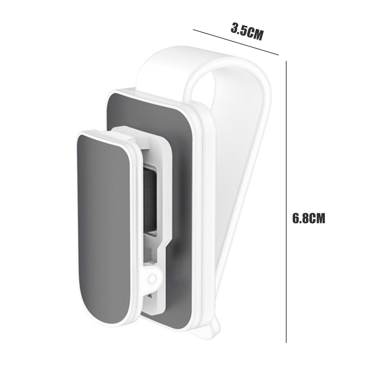 Car Glasses Holder Sun Visor Glasses Organizer Grey