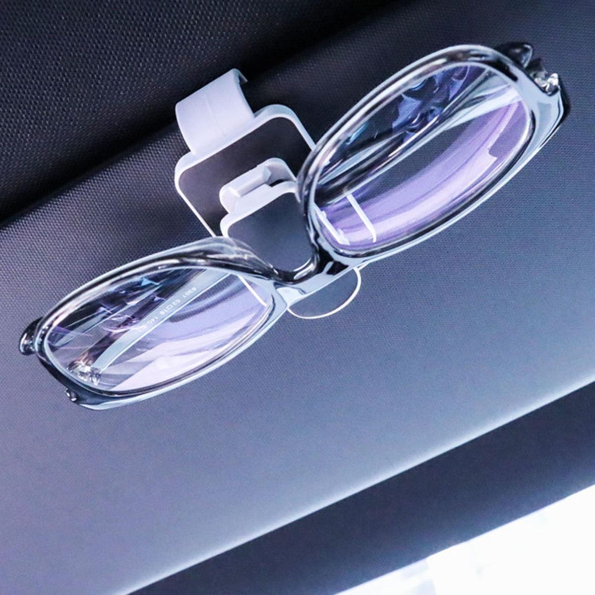 Car Glasses Holder Sun Visor Glasses Organizer Grey