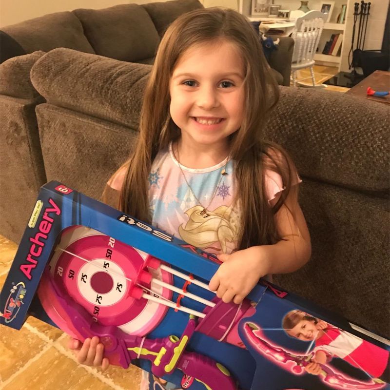 Light Up Archery Bow And Arrow Toy Set For Boys Girls With 3 Suction Cup Arrows Wonderful Creative Gifts Presents