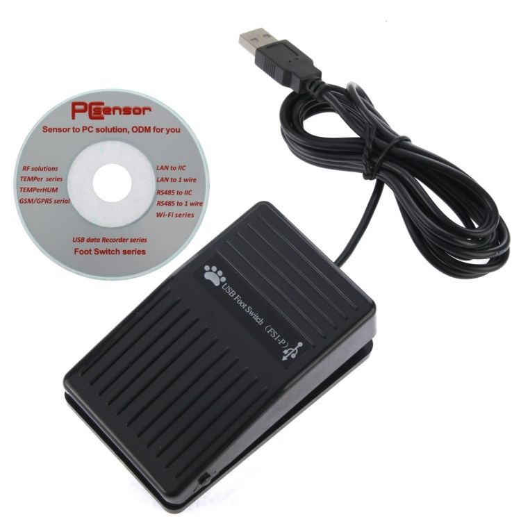 USB Foot Pedal Control Switch Game Pad Keyboard